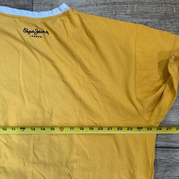Pepe Jeans London UK W11 T Shirt 3XL Yellow - Picture 11 of 15